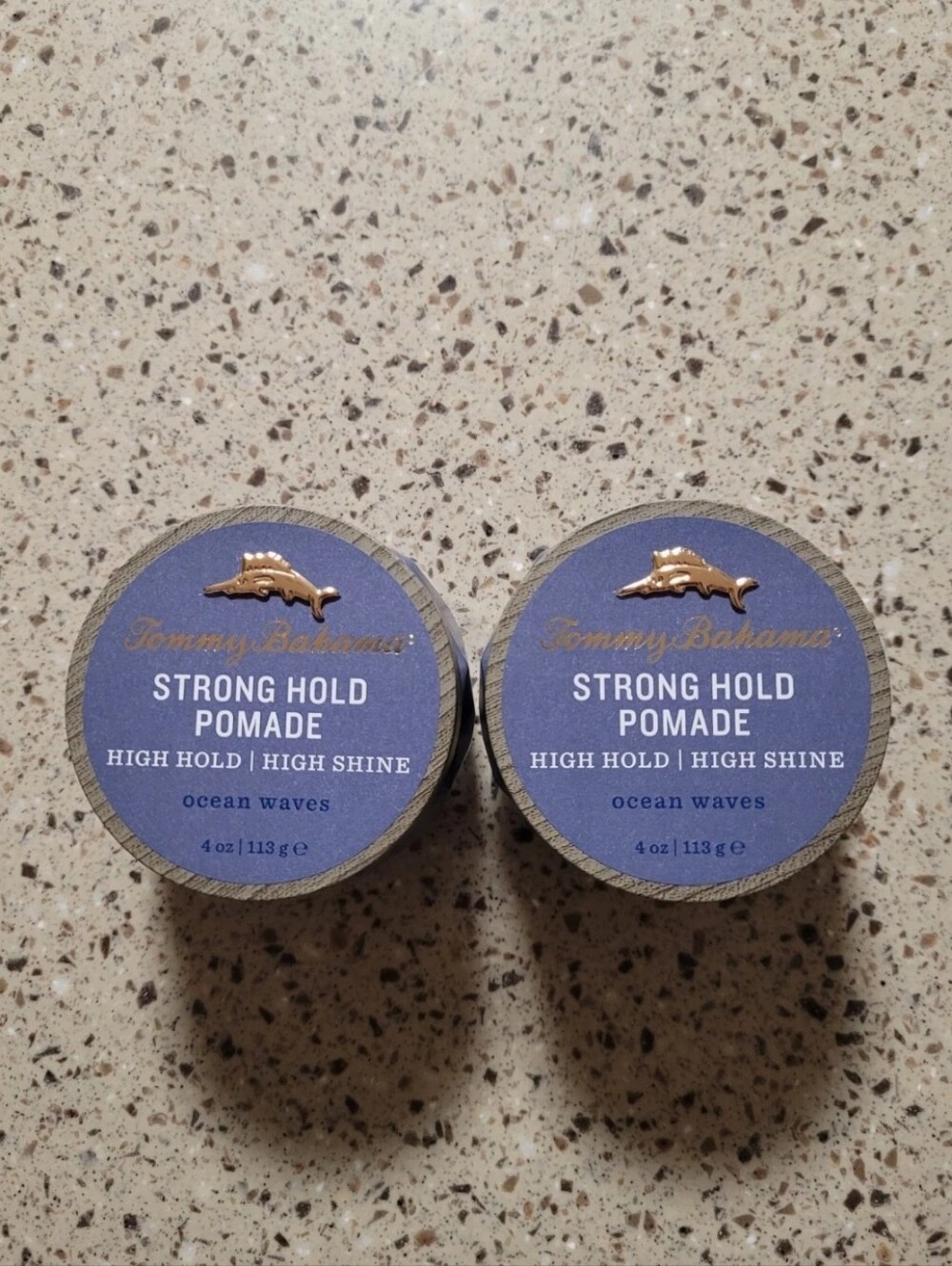 2 Tommy Bahama Strong Hold Pomade High Hold High Shine Ocean Waves 4oz Ea SEALED